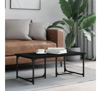 vidaXL Tavolino da Salotto Nero 90x50x35 cm in Legno Multistrato