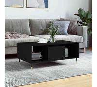 vidaXL Tavolino da Salotto Nero 90x50x36,5 cm in Legno Multistrato