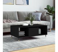 vidaXL Tavolino da Salotto Nero 90x50x36,5 cm in Legno Multistrato