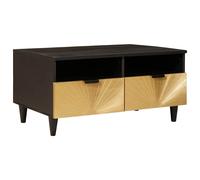 vidaXL Tavolino da salotto Nero e Oro 40 x 33 x 46 cm