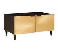 vidaXL Tavolino da salotto Nero e Oro 80 x 50 x 40 cm