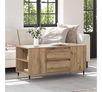 vidaXL Tavolino da caffè, perfetto per il soggiorno. Arredamento rustico, con spazio per riporre cose. Ha una forma rettangolare e un design decorativo per la casa.
