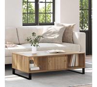 vidaXL Tavolino da salotto Rovere artigianale 104 x 60 x 35 cm