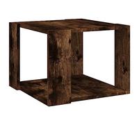 vidaXL Tavolino da Salotto Rovere Fumo 40x40x43cm Legno Ingegnerizzato