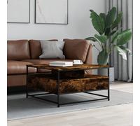 vidaXL Tavolino da Salotto Rovere Fumo 80x80x45 cm Legno Multistrato