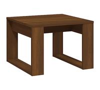 vidaXL Tavolino da Salotto Rovere Marrone 50x50x35cm Legno Multistrato