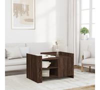 vidaXL Tavolino da Salotto Rovere Marrone 80x50x50cm Legno Multistrato