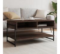 vidaXL Tavolino da Salotto Rovere Marrone 90x50x45cm Legno Multistrato