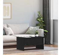 vidaXL Tavolino da caffè Rettangolare Minimalista in Quercia Nera 80 x 50,5 x 42,5 cm. Ha Tanto Spazio per riporre Le Cose, con Scomparti nascosti. La Finitura è Opaca e Il Materiale è Legno ingegne