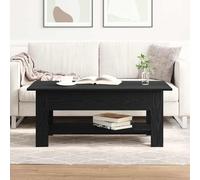 vidaXL Tavolino da salotto Rovere nero 102 x 55 x 42 cm
