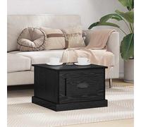 vidaXL Tavolino da salotto Rovere Nero 50 x 50 x 35 cm