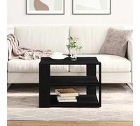 vidaXL Tavolino da salotto Rovere Nero 58 x 58 x 40 cm