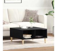 vidaXL Tavolino da salotto Rovere Nero 60 x 60 x 30 cm