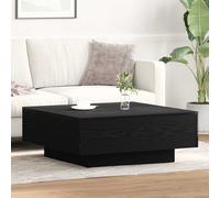 vidaXL Tavolino da salotto Rovere nero 80 x 80 x 31 cm