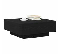 vidaXL Tavolino da Salotto Rovere Nero 80 x 80 x 31 cm, Tavolo da Soggiorno, Moderno e Robusto, caffè Minimalista, Superficie Funzionale per Uno Stile Urbano