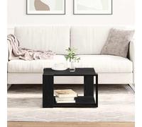 vidaXL Tavolino da salotto Rovere Nero 85 x 55 x 31 cm