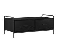 vidaXL Tavolino da salotto Rovere Nero 99,5 x 49 x 41 cm