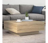 vidaXL Tavolino da Salotto Rovere Sonoma 80x80x31 cm Legno Multistrato Decorate il vostro soggiorno con questo tavolino moderno, che si abbina facilmente ai mobili di qualsiasi stile. Materiale resist