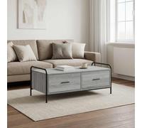 vidaXL Tavolino da salotto Sonoma grigio 99,5 x 49 x 41 cm