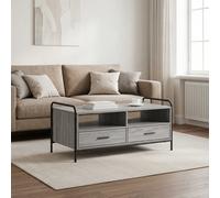 vidaXL Tavolino da salotto Sonoma grigio 99,5 x 49 x 46 cm