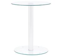 vidaXL Tavolino da Salotto Trasparente 40 cm in Vetro Temperato