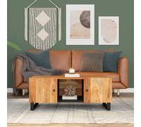 vidaXL Tavolino da Soggiorno 100x54x40cm Massello Acacia e Multistrato