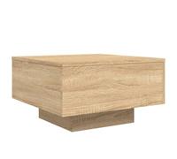 vidaXL Tavolino da Soggiorno con Luci LED Rovere Sonoma 55x55x31 cm