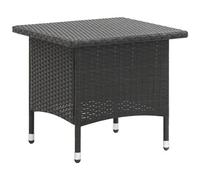VIDAXL - Tavolino Da T Nero 50x50x47 Cm In Polyrattan