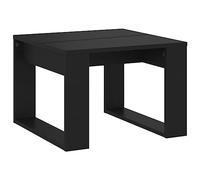 vidaXL Tavolino di Servizio Nero 50x50x35 cm in Truciolato