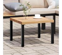 vidaXL Tavolino Giardino Nero 55x55x39,5cm Acciaio Verniciato Polvere