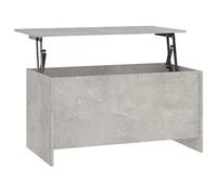 vidaXL Tavolino Grigio Cemento 102x55,5x52,5 cm in Legno Multistrato
