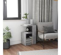vidaXL Tavolino Grigio Cemento 36x30x56 cm in Legno Multistrato