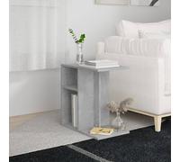 Tavolino Grigio Cemento 50x30x50 cm in Truciolato