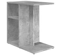 vidaXL Tavolino Grigio Cemento 50x30x50 cm in Legno Multistrato