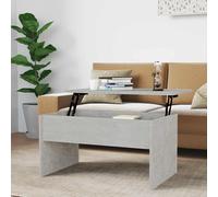 vidaXL Tavolino Grigio Cemento 80x50,5x41,5 cm in Legno Multistrato