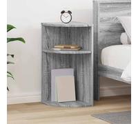vidaXL Tavolino Grigio Sonoma 29,6 x 29,6 x 60 cm Legno ingegnerizzato