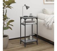 vidaXL Tavolino Grigio Sonoma 40x30x75 cm in Legno Multistrato