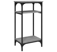 vidaXL Tavolino Grigio Sonoma 40x30x75 cm in Legno Multistrato