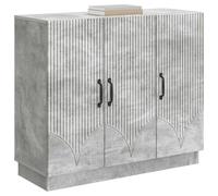 vidaXL Tavolino in cemento, grigio, 89 x 34,5 x 77 cm, in legno, molto capiente, eleganti buffet e tavolini per soggiorno, design moderno, mobili funzionali, eleganti organizer per la casa