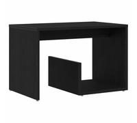 vidaXL Tavolino in Rovere Nero per Soggiorno Tavolo d'accento Minimalista per Uso Interno Superficie Liscia Design Compatto Mobili Laterali Contemporaneo Salvaspazio Piccolo Legno Durevole Legno Inge