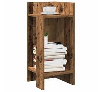 vidaXL Tavolino Laterale con Ripiano Legno Antico 25,5x27x60 cm