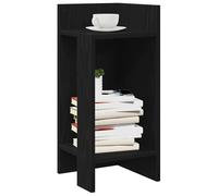 vidaXL Tavolino Laterale con Ripiano Nero 25,5x27x60 cm