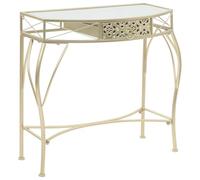 vidaXL Tavolino Laterale Stile Francese Metallo 82x39x76 cm Oro Tavolo Salotto