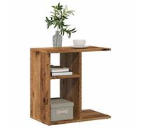 vidaXL Bijzettafel 50x30x50 cm bewerkt hout oud houtkleurig