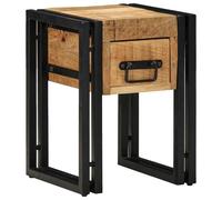 vidaXL Tavolino 30 x 30 x 40 cm Legno di mango massiccio e Metallo