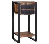 vidaXL Tavolino Multicolore 40 x 40 x 80 cm Legno Recuperato Massello