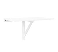 vidaXL Tavolino Muro Pieghevole Bianco Lucido 100x60x56 cm Multistrato