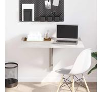 vidaXL Tavolino Muro Pieghevole Grigio Cemento 100x60x56cm Multistrato