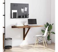 vidaXL Tavolino Muro Pieghevole Rovere Marrone 100x60x56cm Multistrato