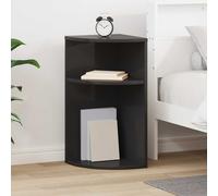 vidaXL Tavolino Nero 29,6 x 29,6 x 60 cm Legno ingegnerizzato